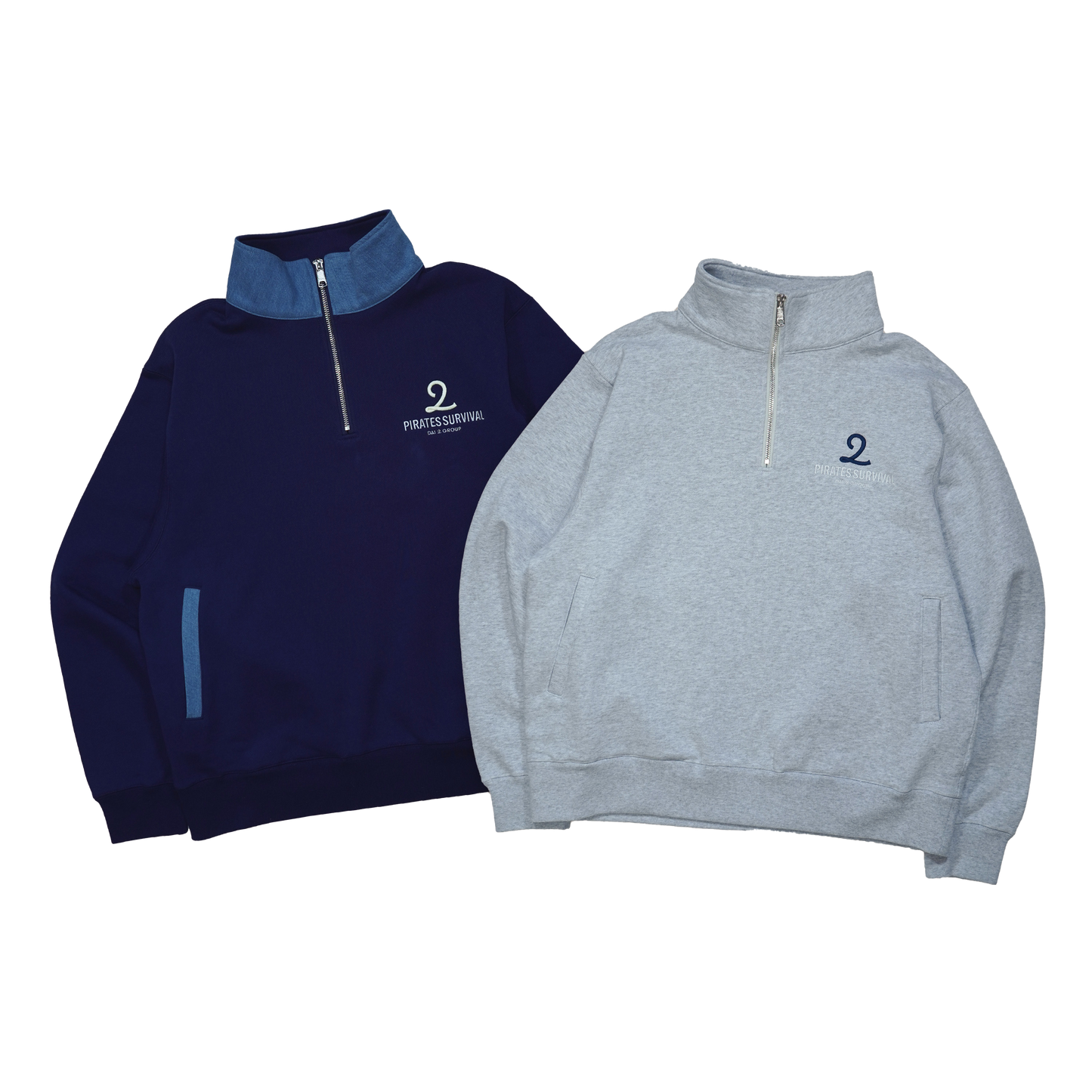 海賊サバイバル ハーフジップトレーナー