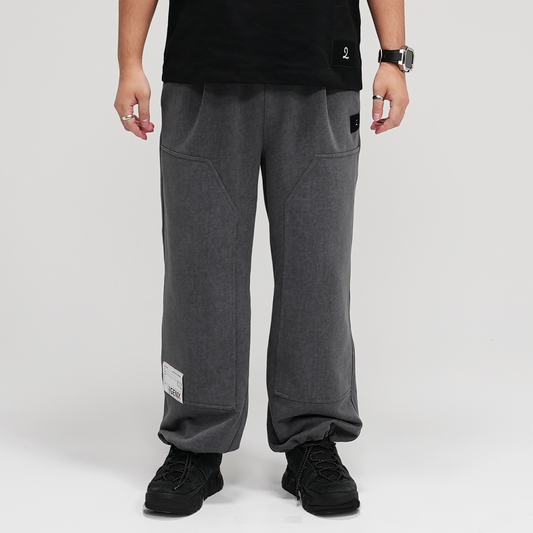 【EC販売】ダブルニーピグメント スウェットパンツ（グレー）