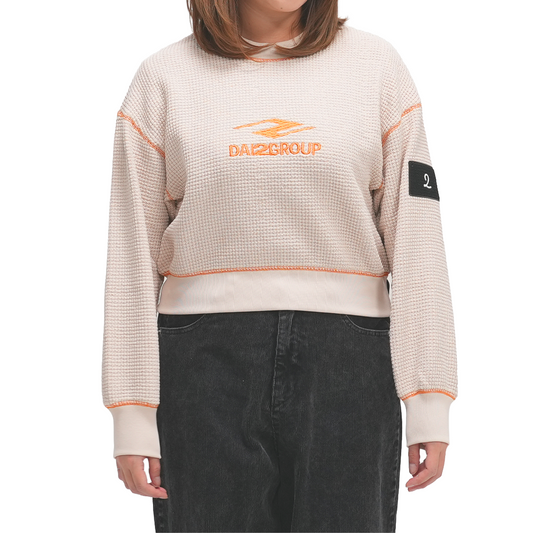 【EC販売】鬼ワッフル プルオーバー（オフホワイト）