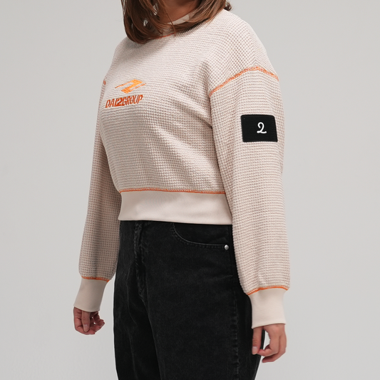 【EC販売】鬼ワッフル プルオーバー（オフホワイト）